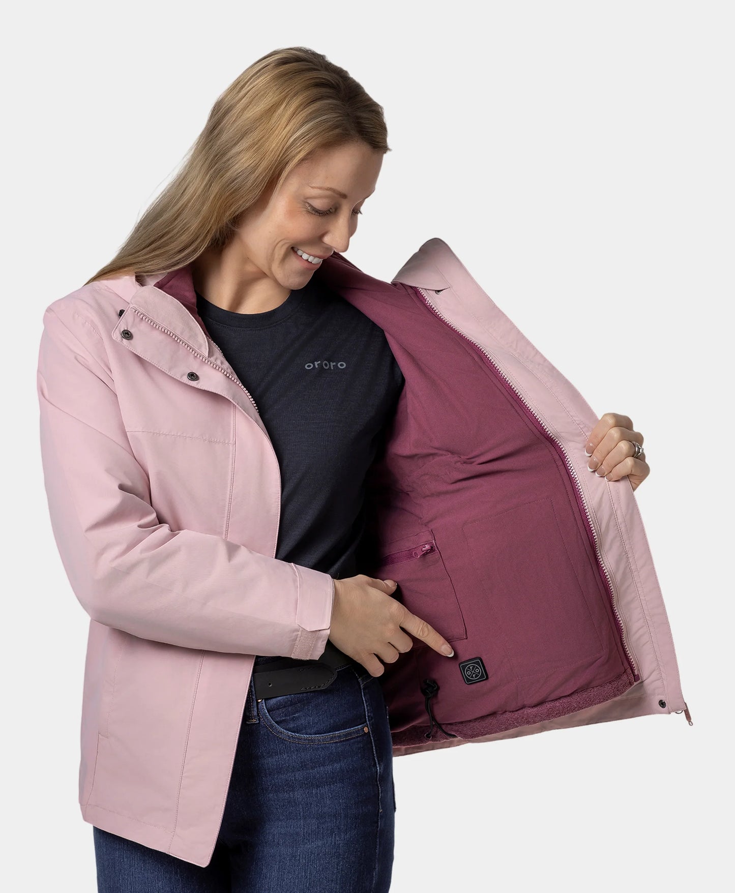 River Ridge Women's 3-in-1 Heated Jacket - Pink
