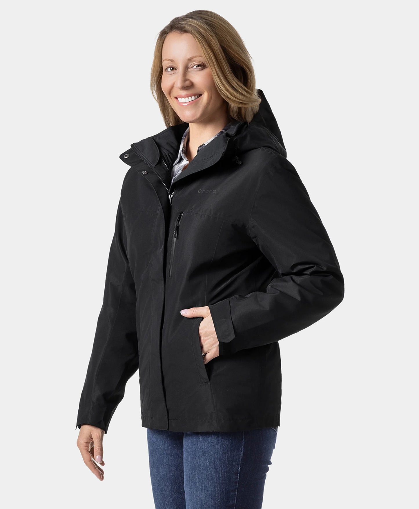 River Ridge Women's 3-in-1 Heated Jacket - Black
