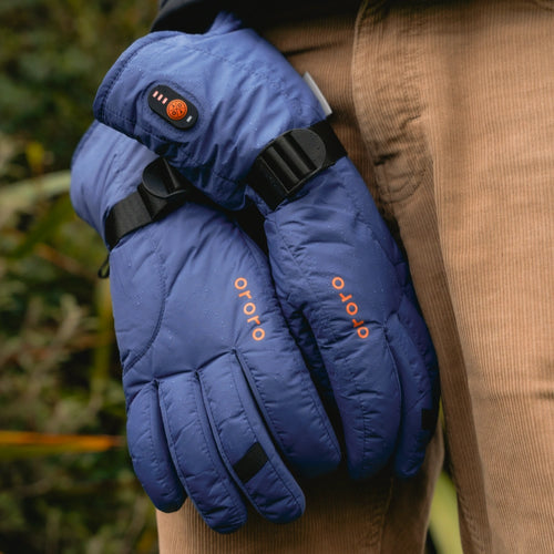 Anchorage Unisex Heated Insulated Gloves - Blue Indigo