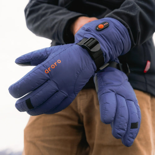 Anchorage Unisex Heated Insulated Gloves - Blue Indigo