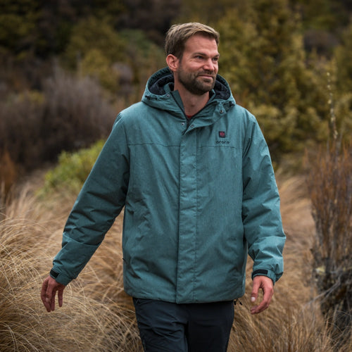 Men's Thermolite® Heated Padded Jacket - Eucalyptus Men's Thermolite® Heated Padded Jacket - Eucalyptus