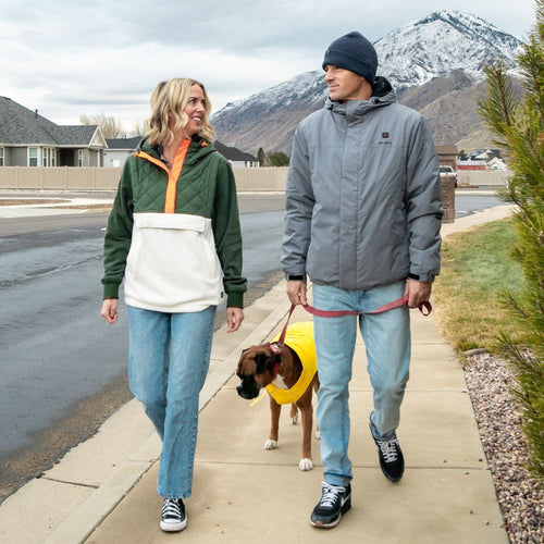Men's Thermolite® Heated Padded Jacket - Slate Gray Men's Thermolite® Heated Padded Jacket - Slate Gray