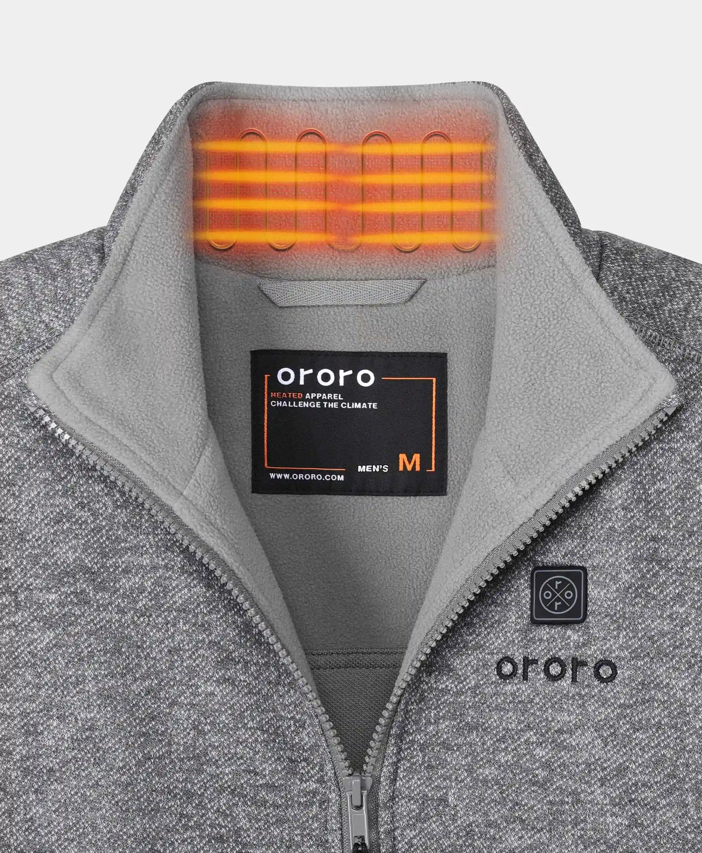 Men's Heated Full-Zip Fleece Jacket - (4 Heating Zones)