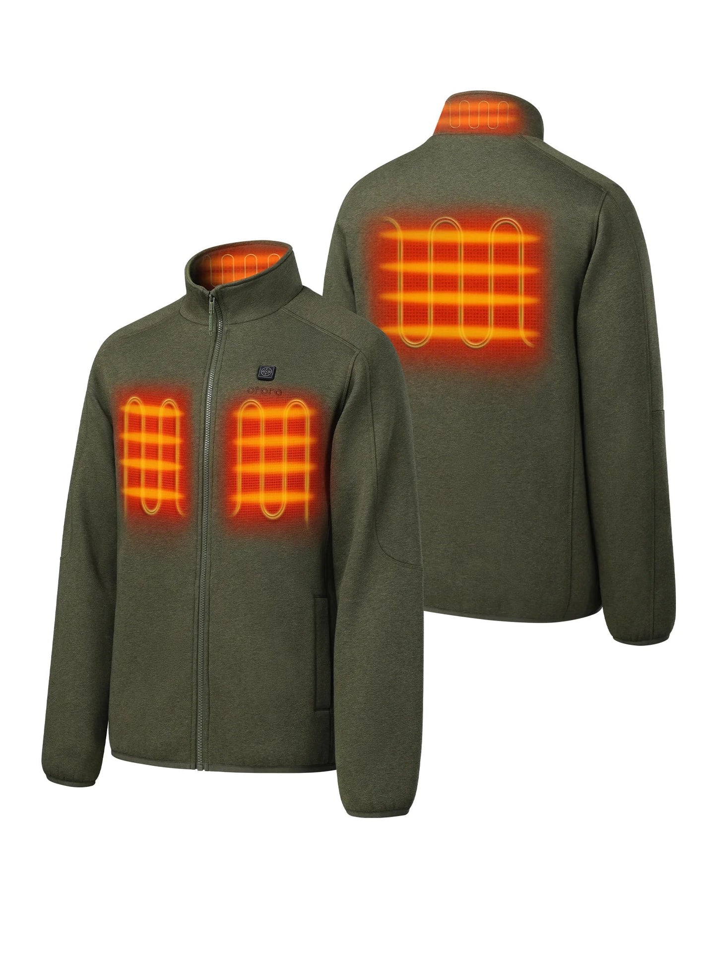 Men's Heated Full-Zip Fleece Jacket - (4 Heating Zones)
