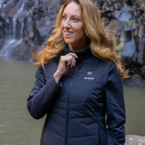 Turnberry Women's Heated Golf Jacket with Zip-off Sleeves