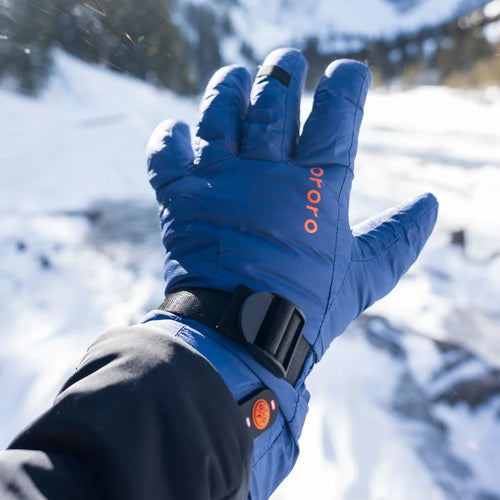 Anchorage Unisex Heated Insulated Gloves - Blue Indigo