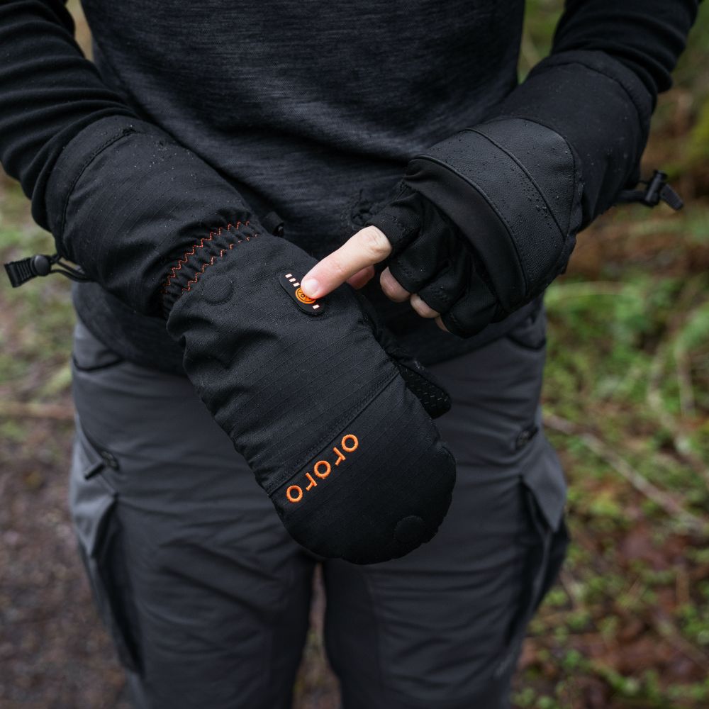 "Fargo" Unisex Heated Flip Top Mittens