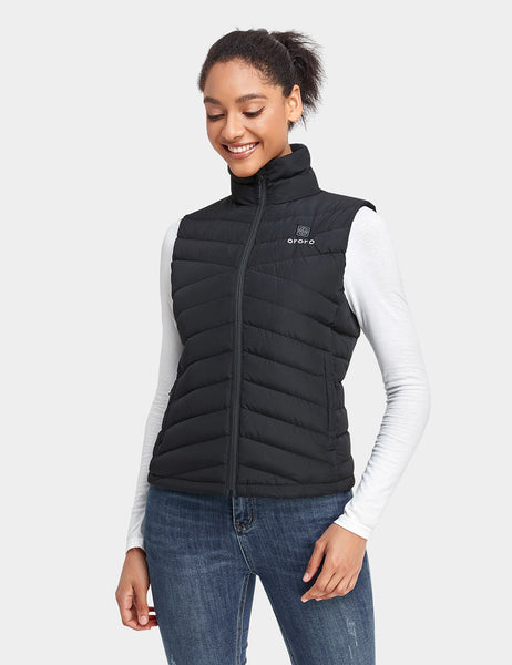 Women's Heated Vest, 90% Down, Up to 10 Hrs of Heat