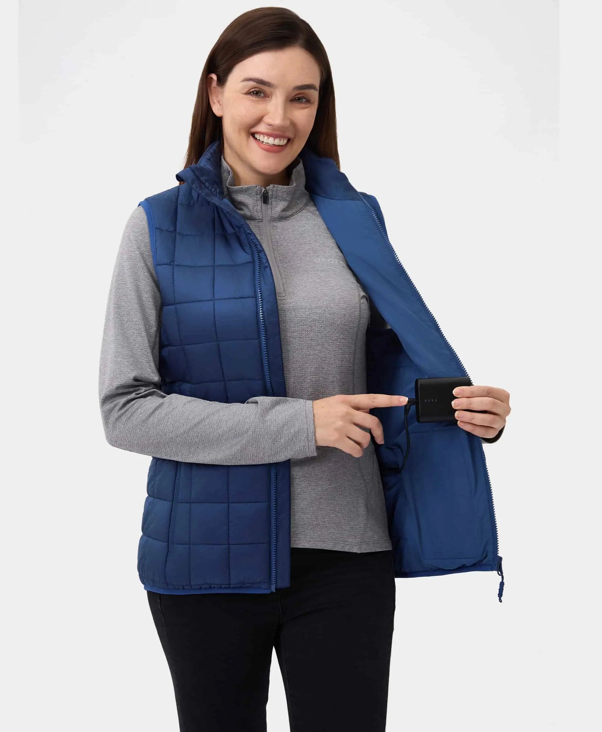 Prism Women's 4-Zone Heated Quilted Vest, Thumbnail 32
