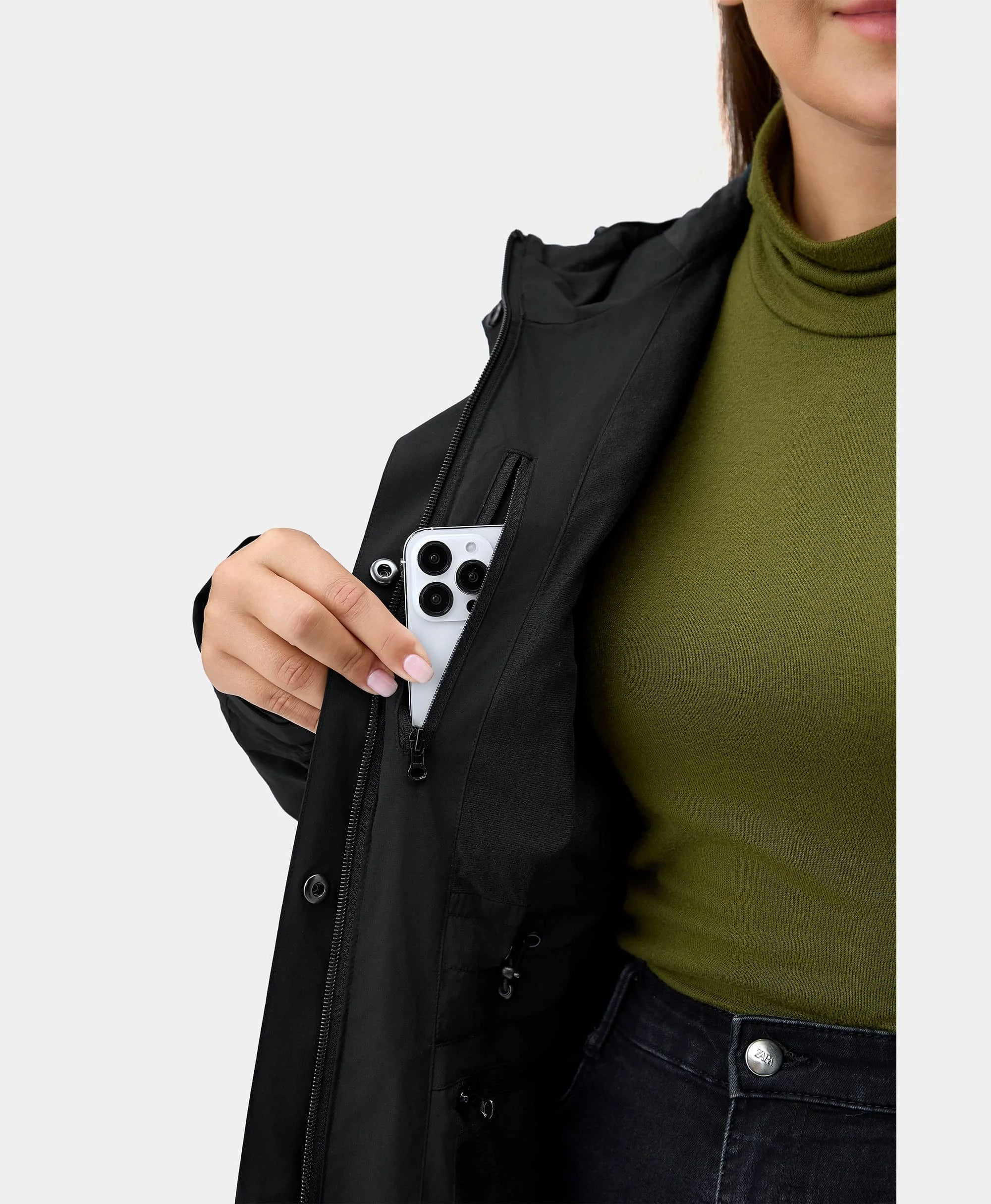 Final Sale - Downtown Women's Heated Rain Trench, Thumbnail 31