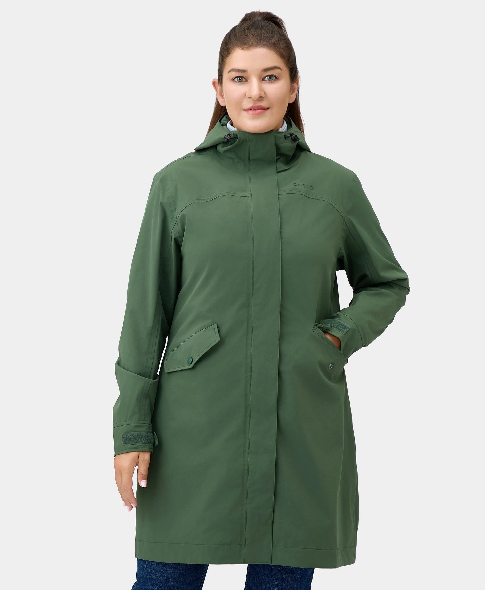 Final Sale - Downtown Women's Heated Rain Trench, Thumbnail 7