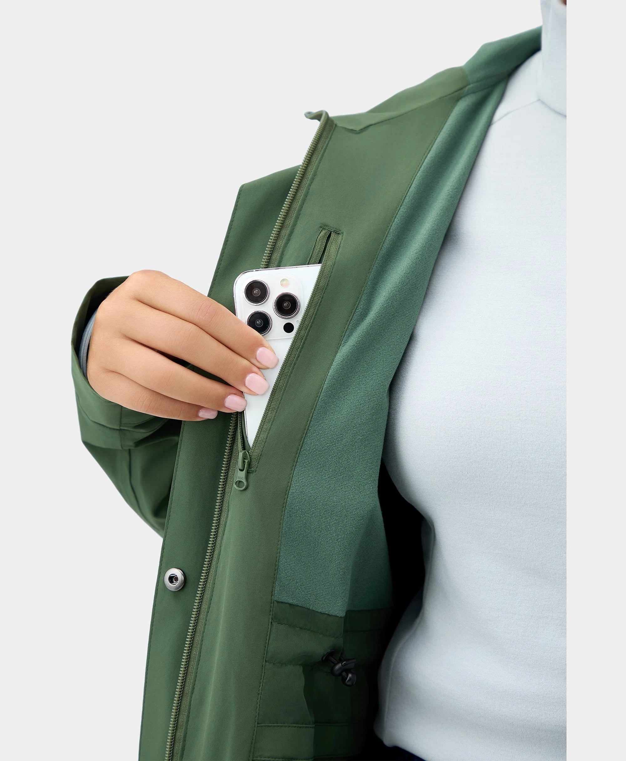 Final Sale - Downtown Women's Heated Rain Trench, Thumbnail 13