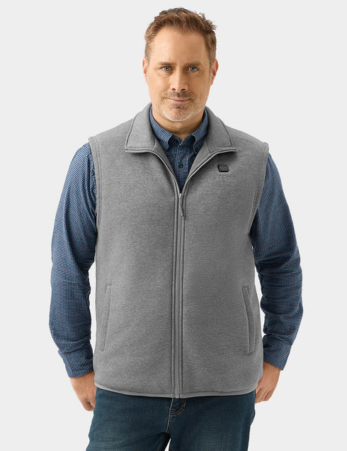 (Open-box) Men's Ultrasoft Heated Fleece Vest ,view 2