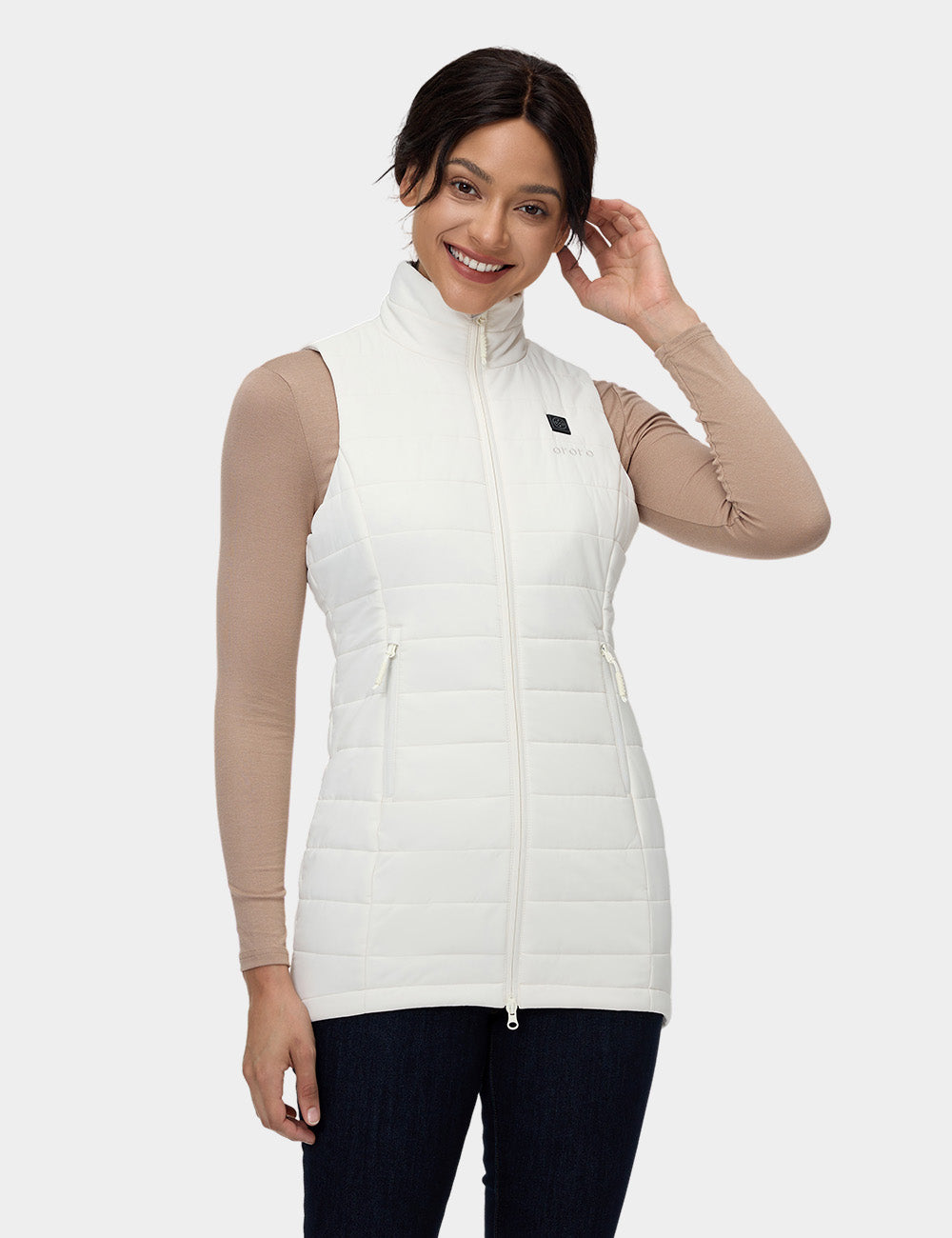 (Open-box) "Tribeca" Women's Heated Long Puffer Vest, Thumbnail 15