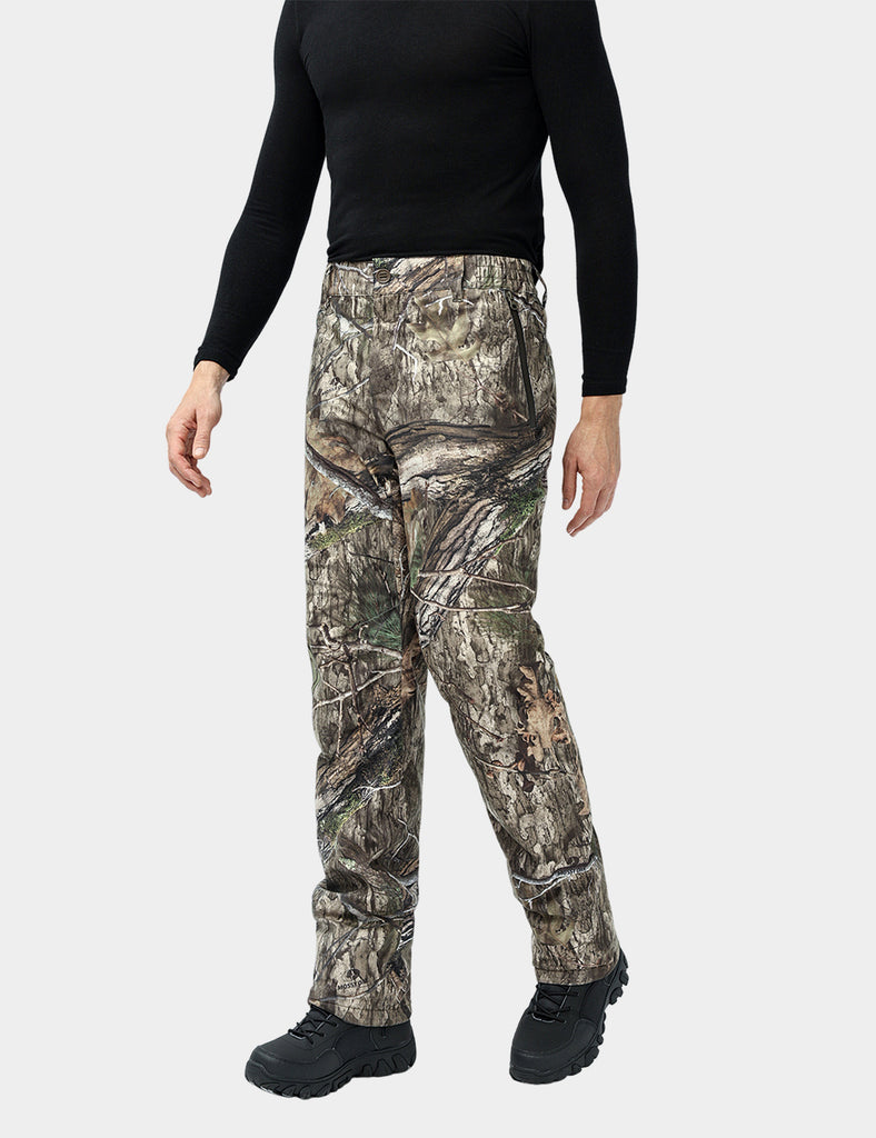 Men's Heated Hunting Pants - Camouflage, Mossy Oak Country DNA Camo / 36