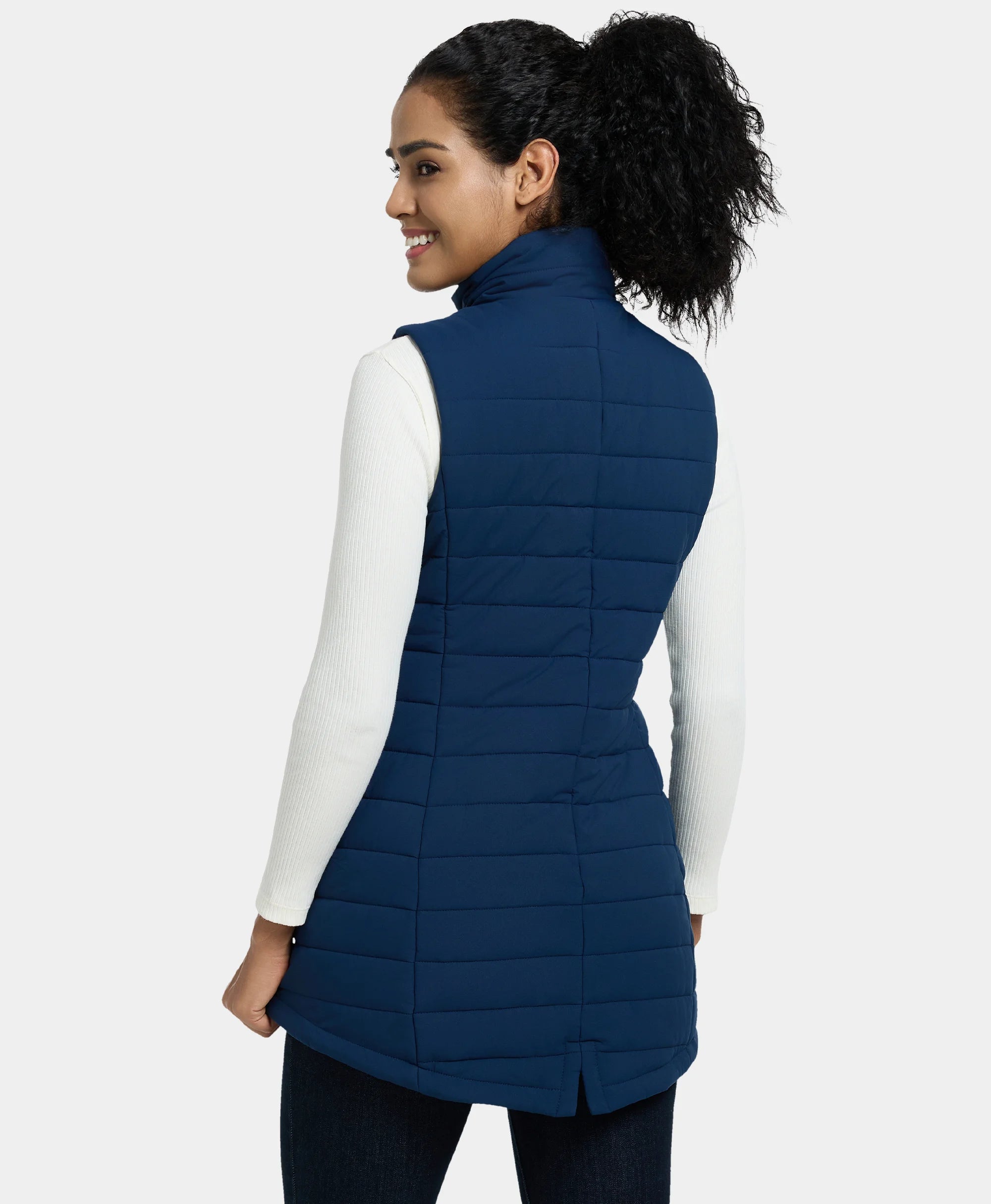(Open-box) "Tribeca" Women's Heated Long Puffer Vest, Thumbnail 24