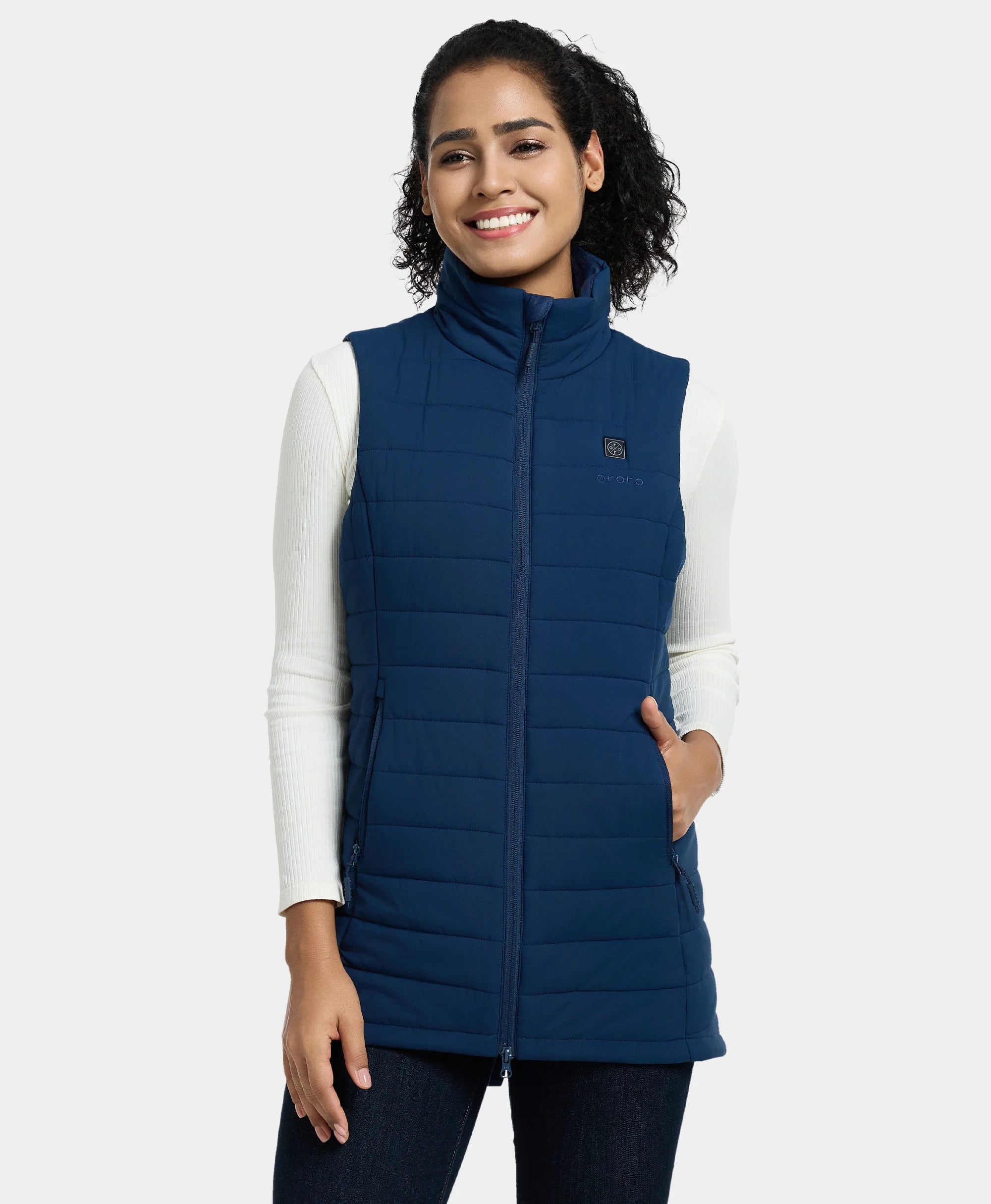 (Open-box) "Tribeca" Women's Heated Long Puffer Vest, Thumbnail 23