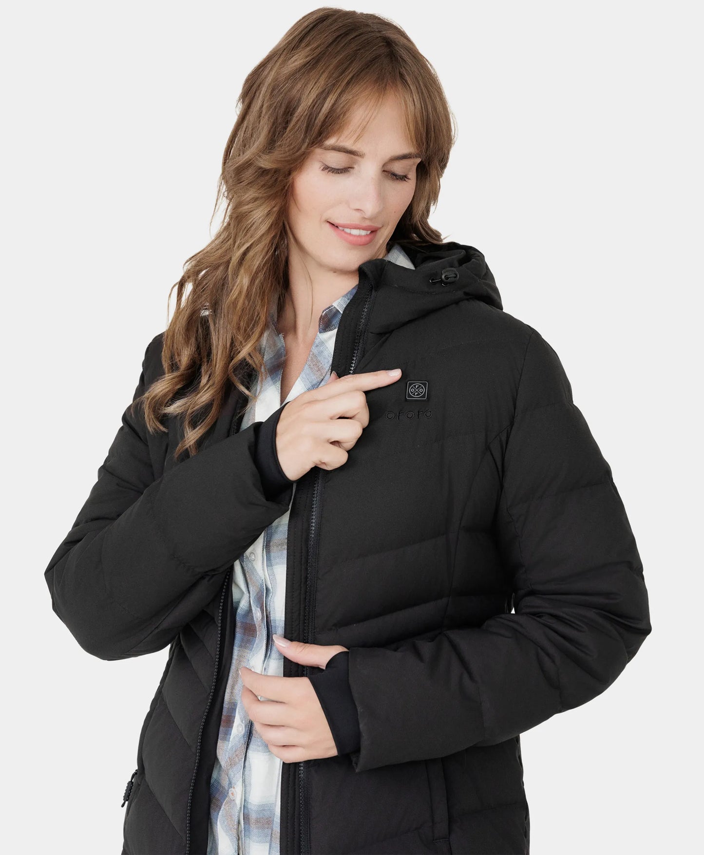 SOHO Women's Heated Down Parka Jacket