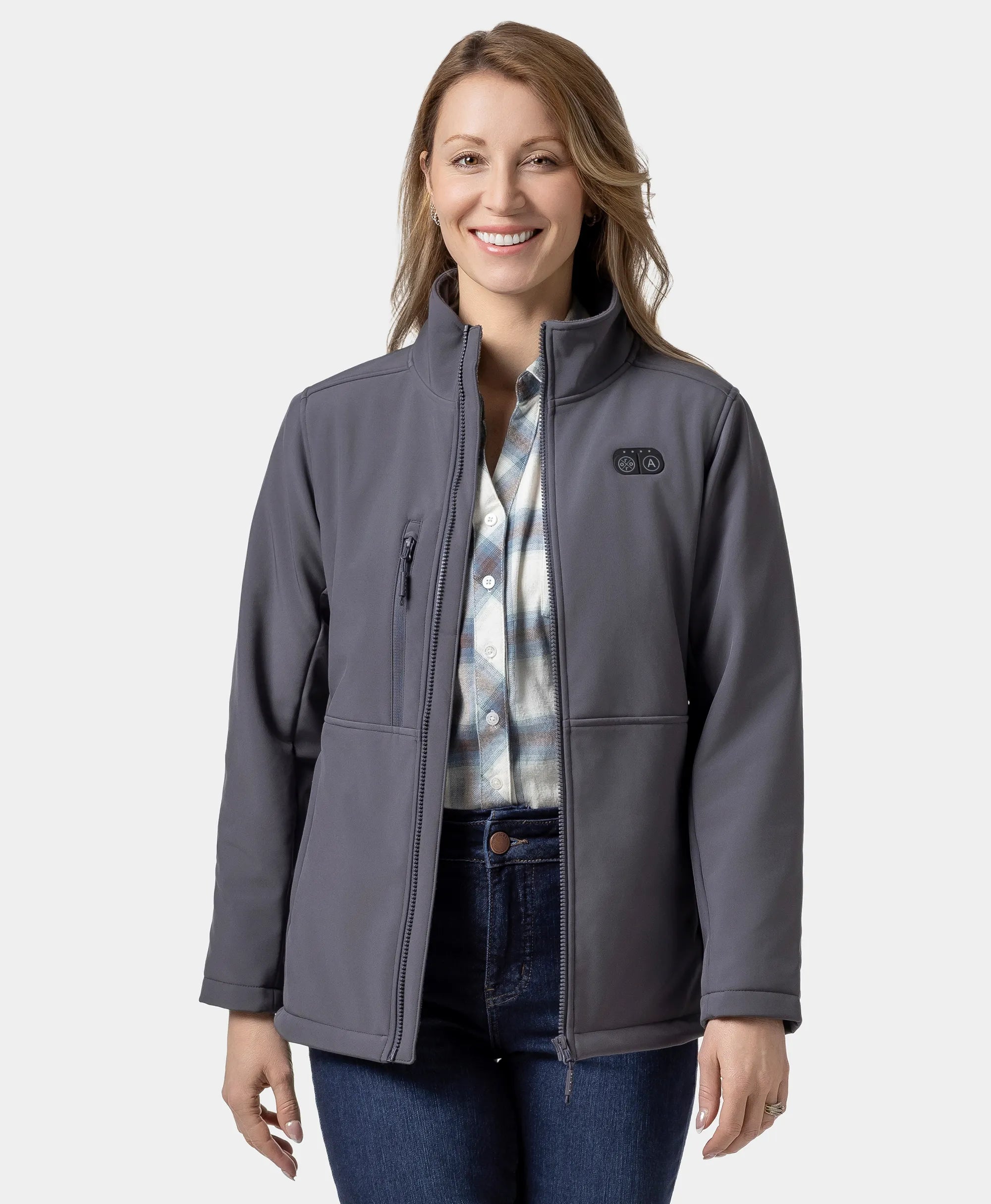 Maverick SureWarm® Women's 6-Zone Dual-Control Heated Softshell Jacket, Thumbnail 4
