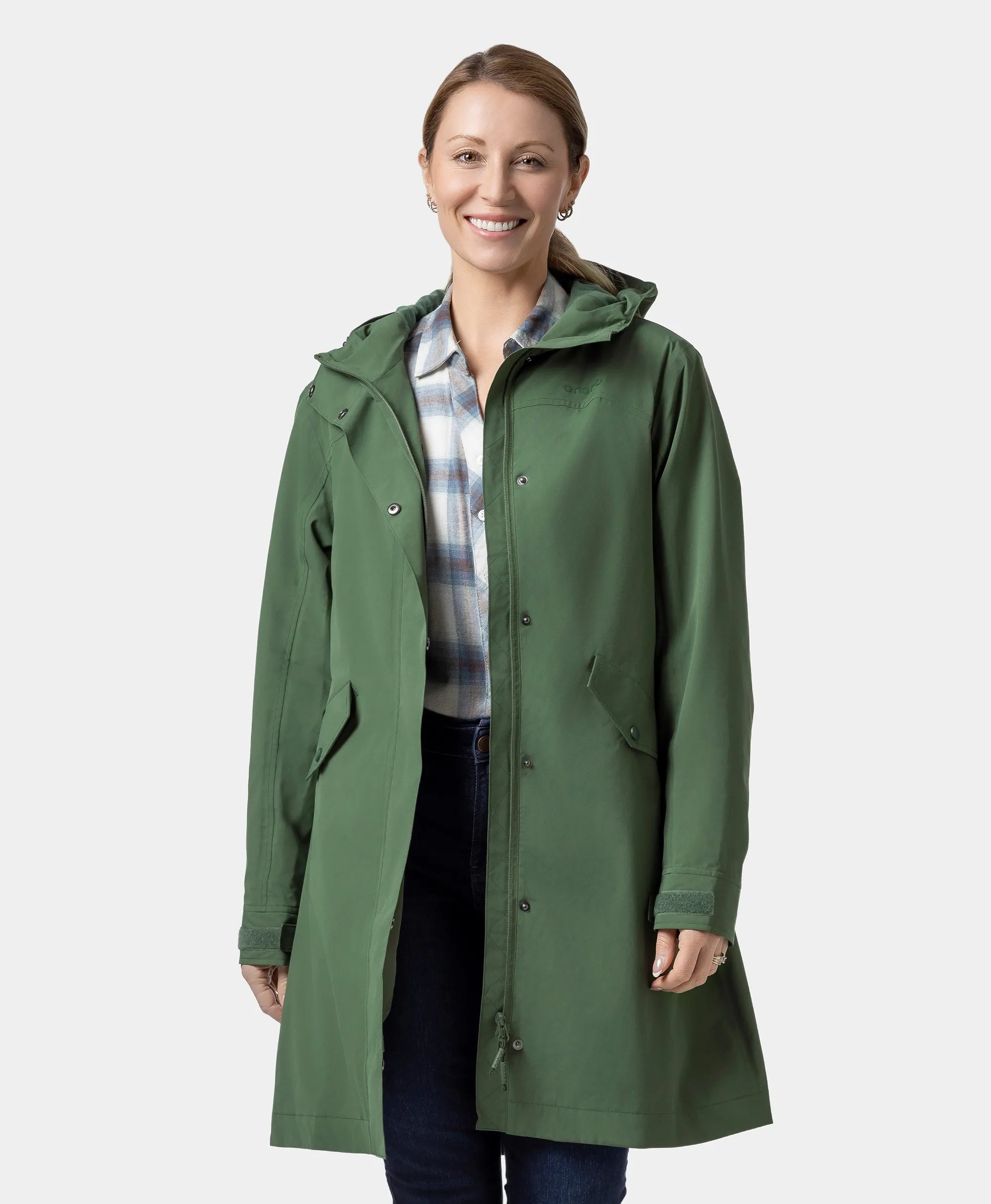 Final Sale - Downtown Women's Heated Rain Trench, Thumbnail 6