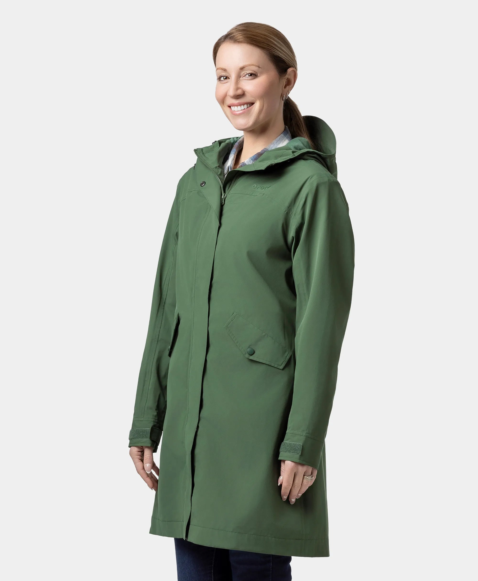 Final Sale - Downtown Women's Heated Rain Trench, Thumbnail 4