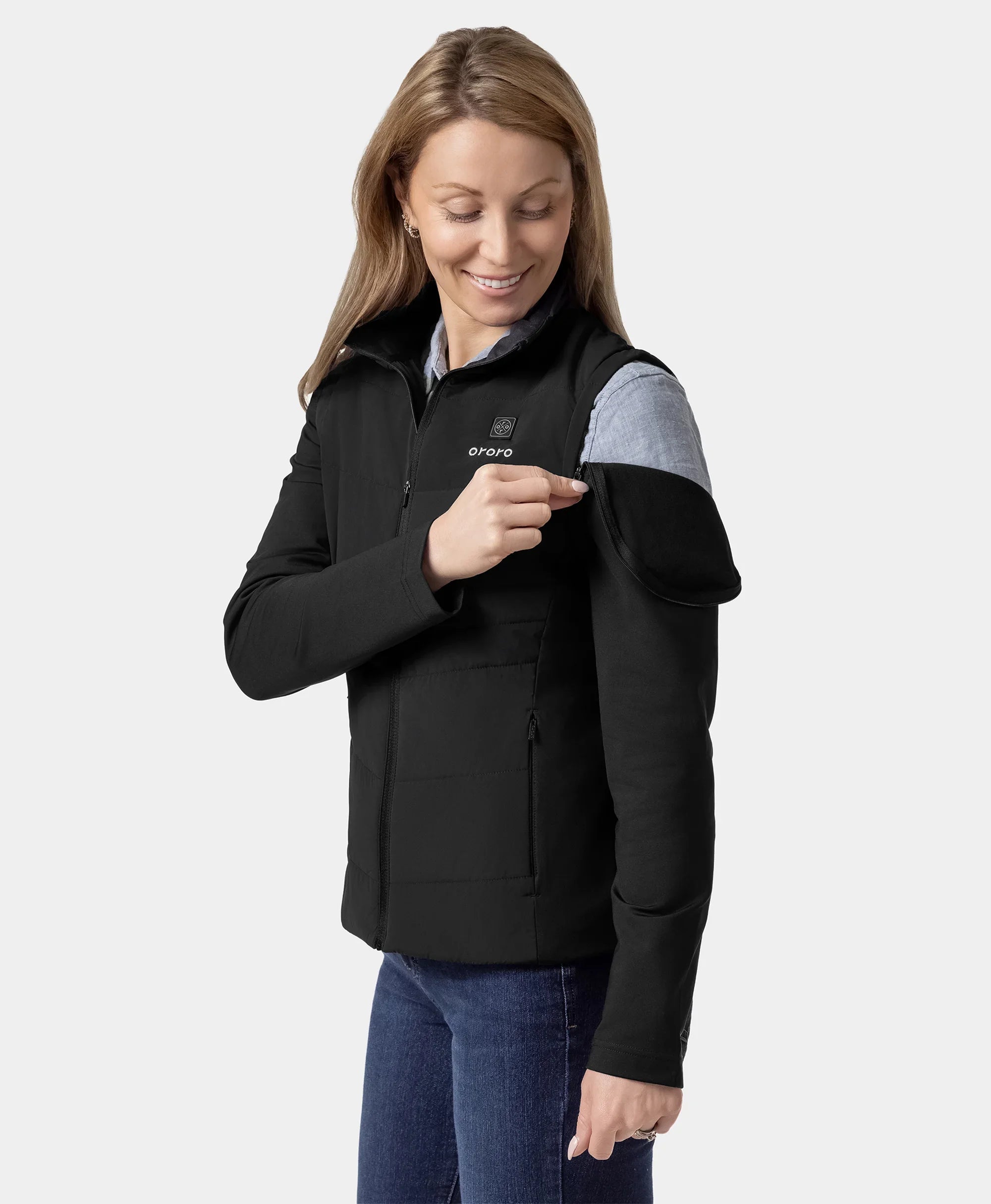 Turnberry Women's Heated Golf Jacket with Zip-off Sleeves, Thumbnail 7