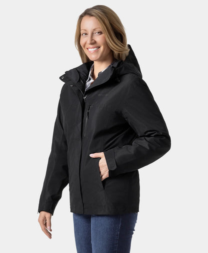 River Ridge Women's  3-in-1 Heated Jacket - Black
