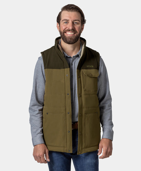 Sierra Men's Heated Sherpa Lined Vest ,view 1