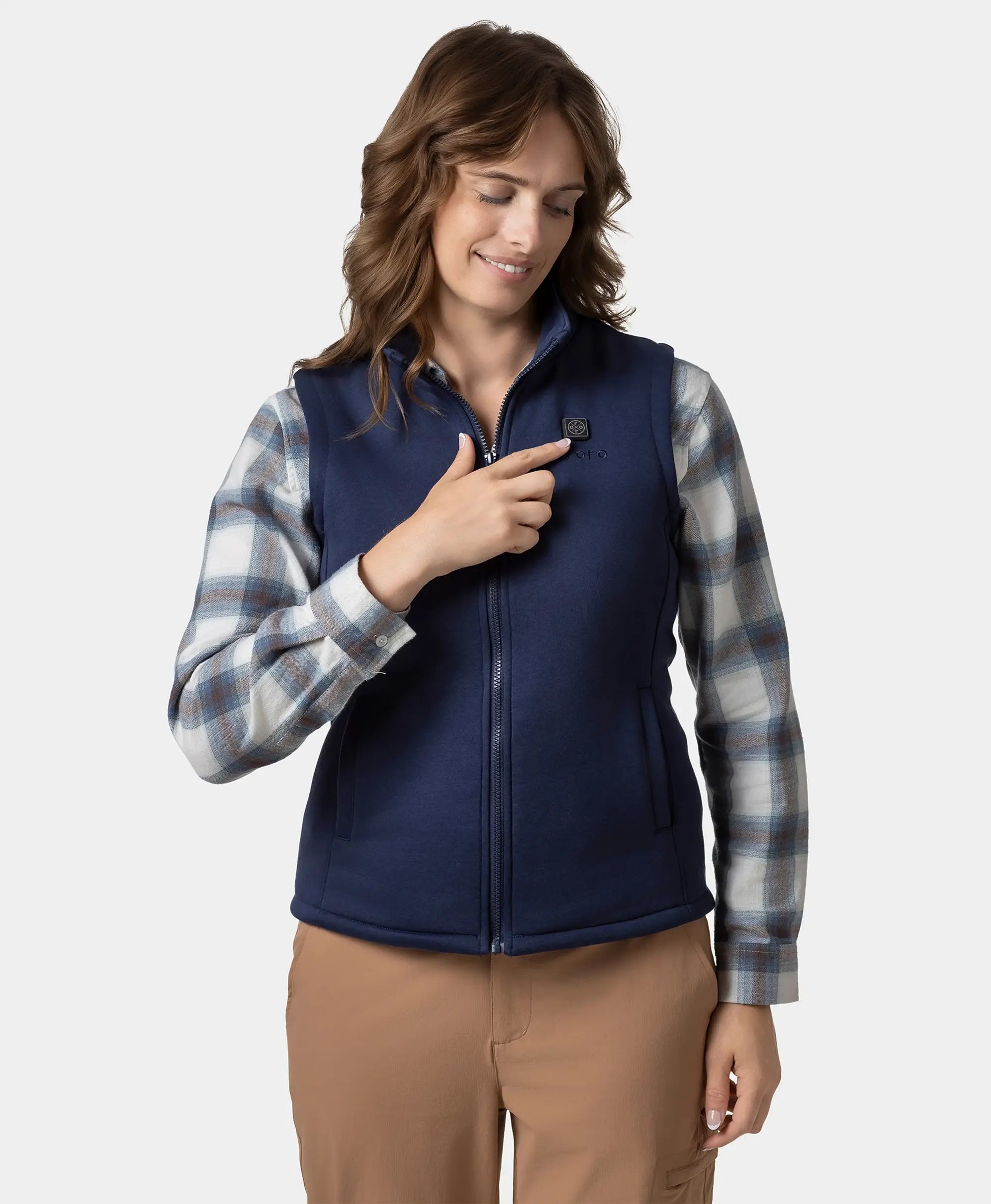 Women's Heated Fleece Vest - New Colors (4 Heating Zones), Thumbnail 11