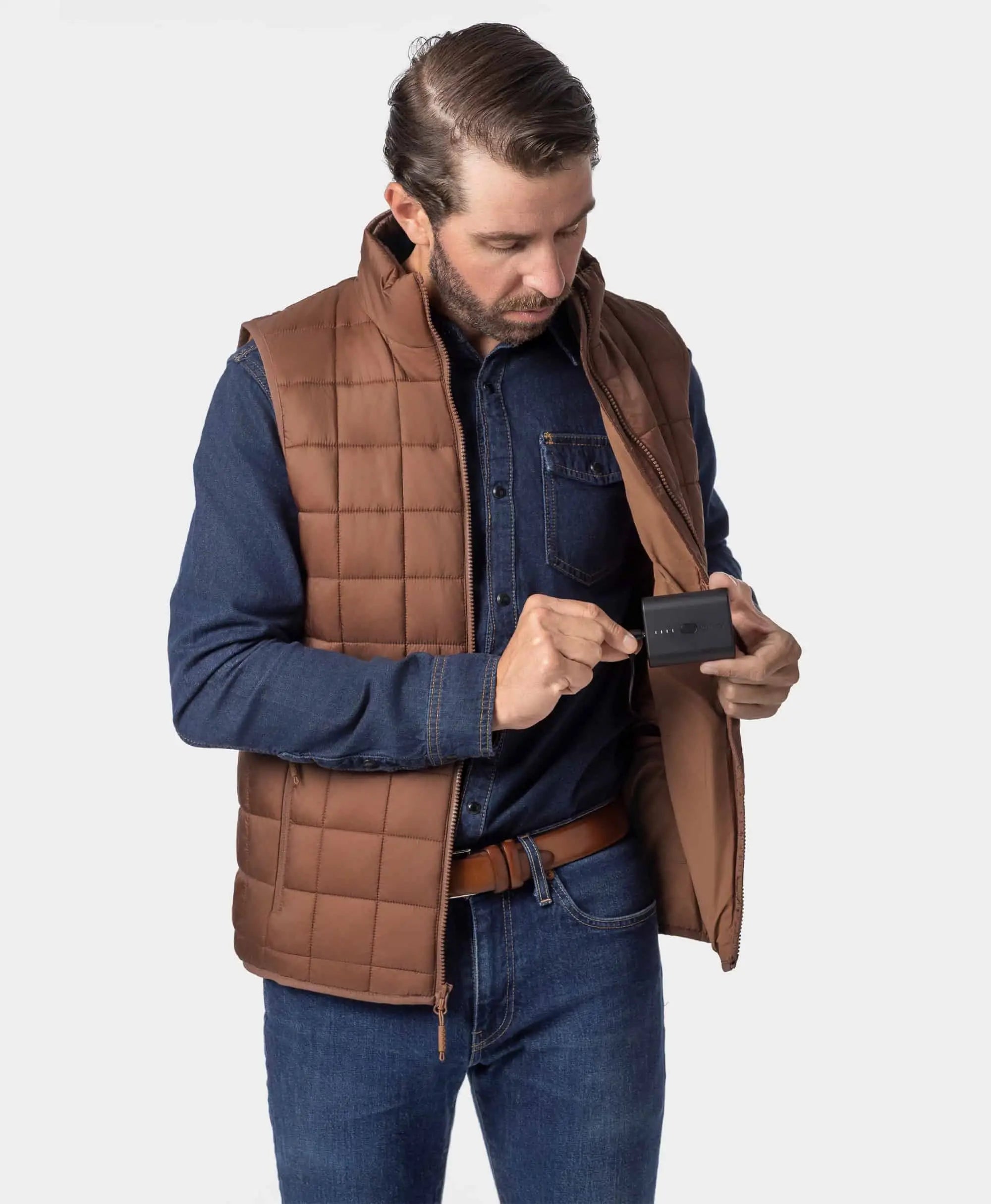 Prism Men's 4-Zone Heated Quilted Vest, Thumbnail 11