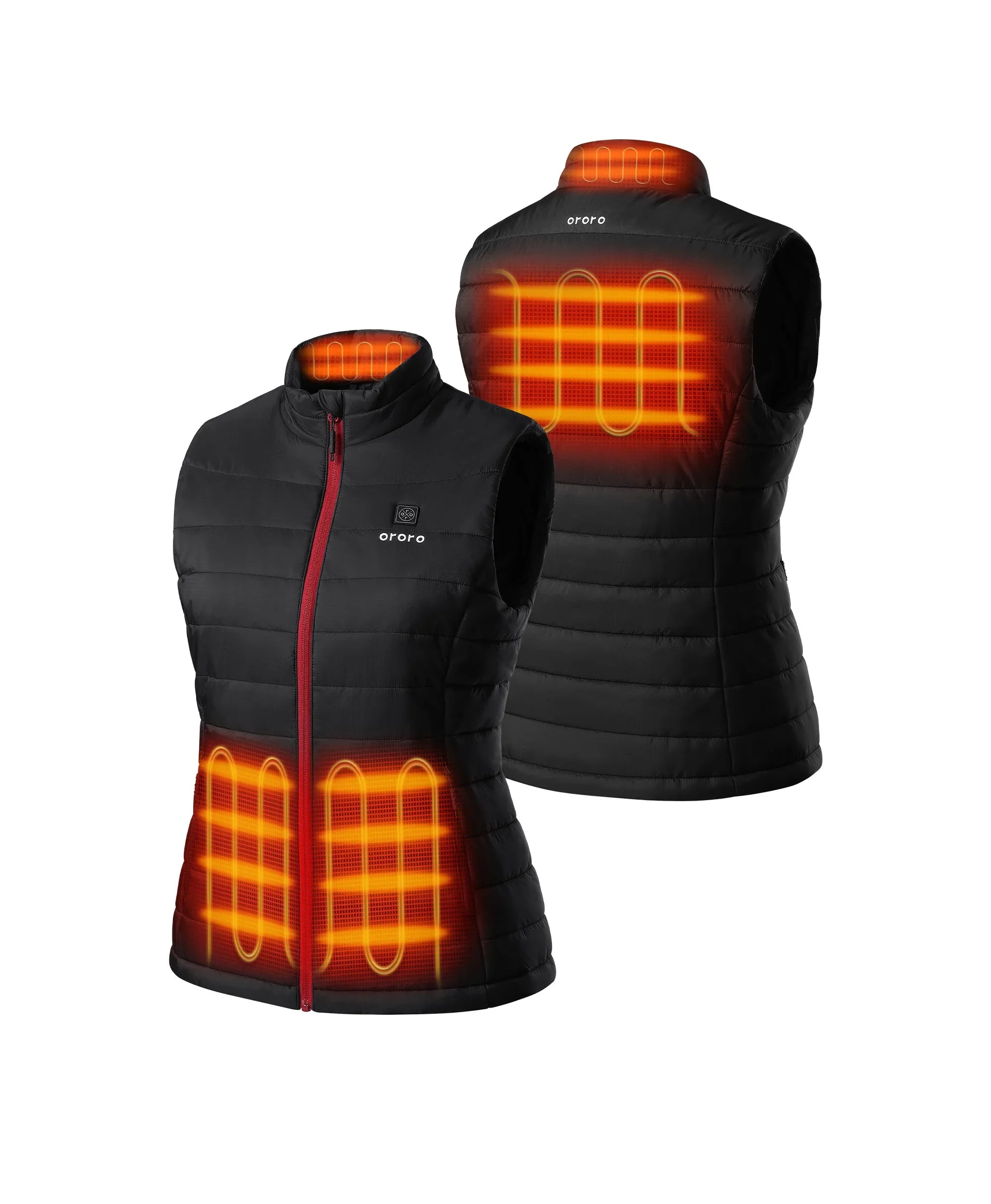 Women's Classic Heated Vest - Black, Thumbnail 2