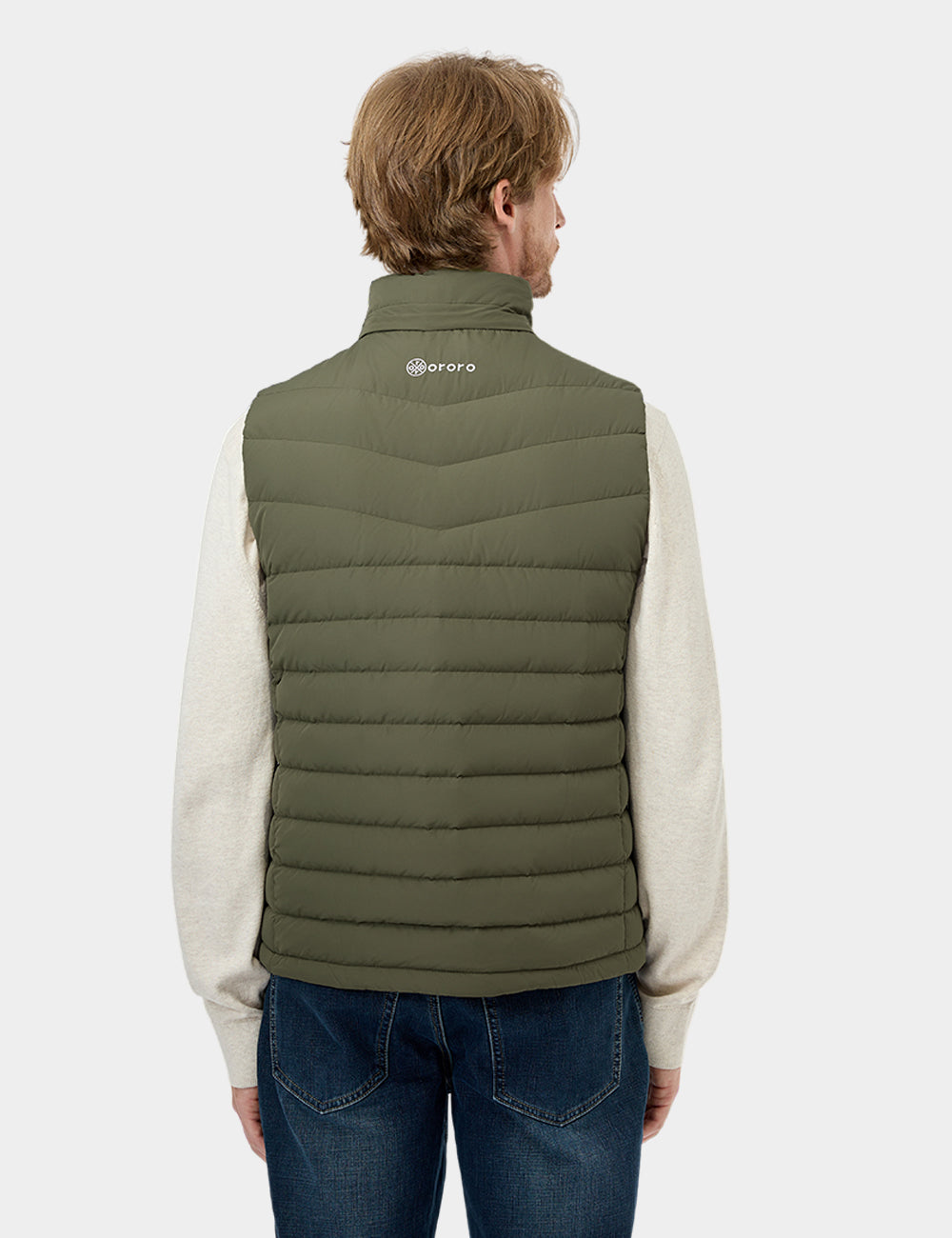 Men's Heated Lightweight Down Vest - All Colors, Thumbnail 24