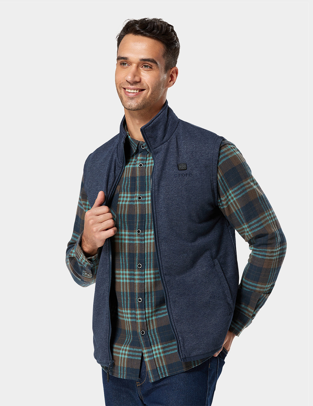 (Open-box) Men's Ultrasoft Heated Fleece Vest, Thumbnail 11