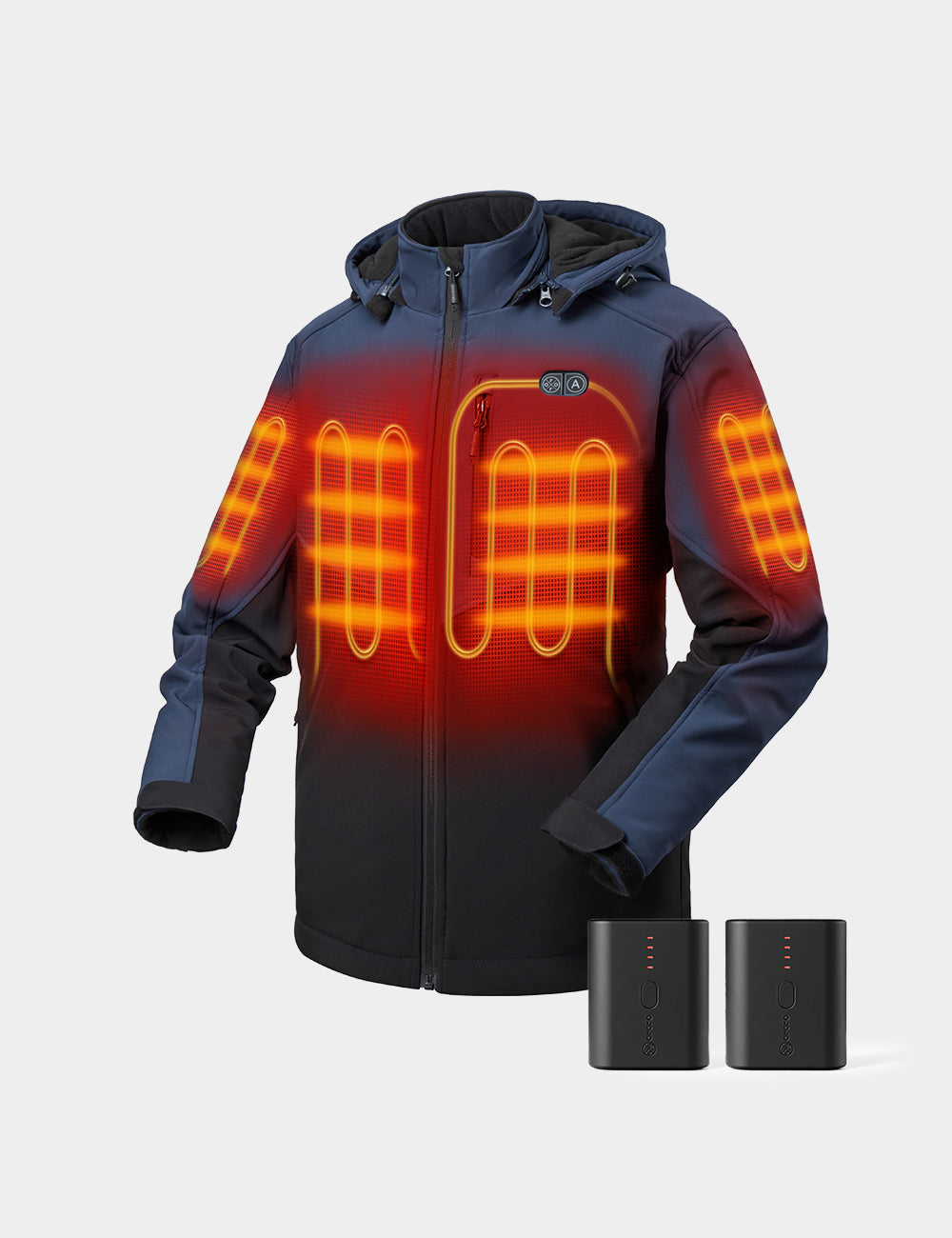 Bundle Deal - Men's Dual Control Heated Jacket (Chest Heating) & Extra Mini 5K Battery, Thumbnail 14
