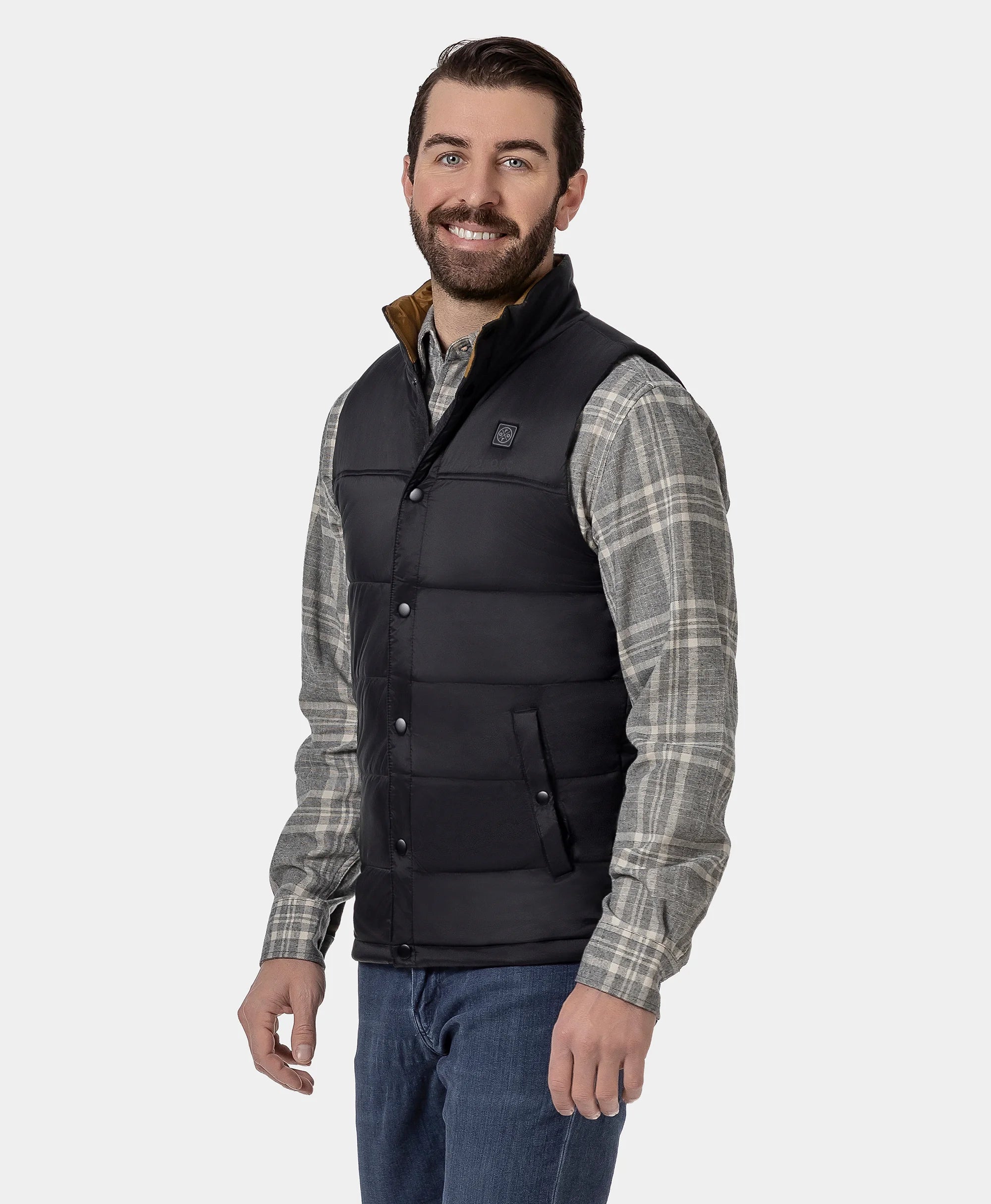 (Open-box) PuffLyte Men's 3-Zone Heated Lightweight Vest, Thumbnail 3