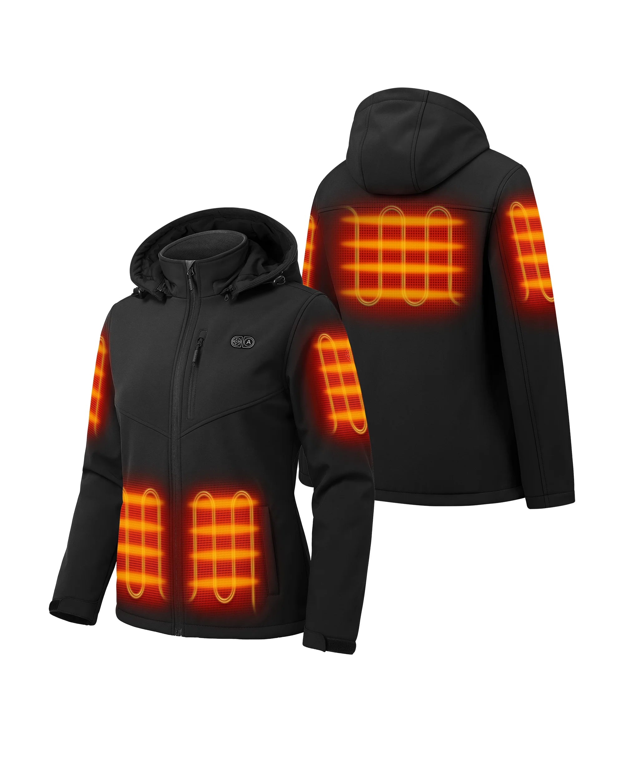 Women's Dual Control Heated Jacket with 5 Heating Zones (Pocket Heating), Thumbnail 2