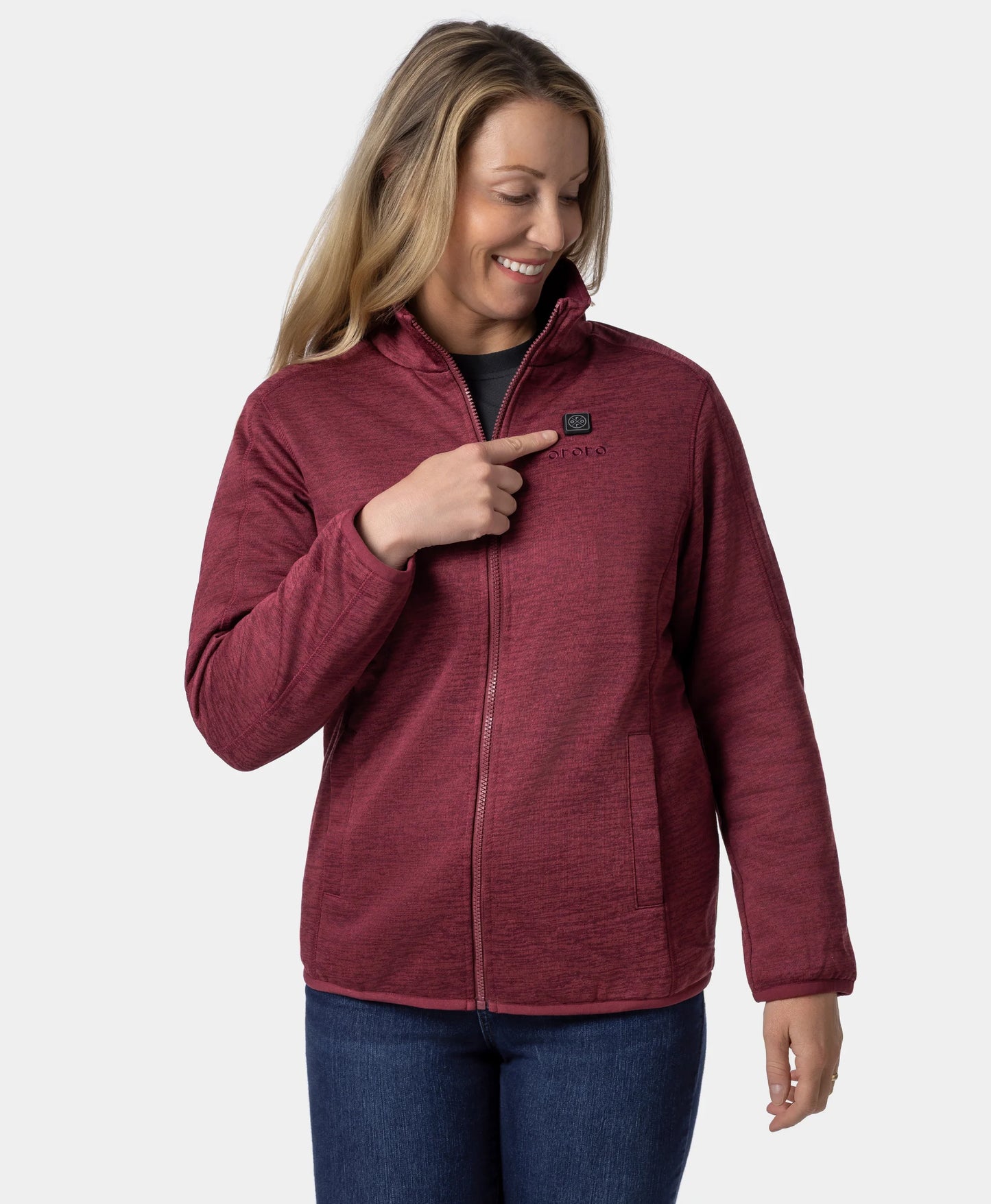 Women's Heated Full-Zip Fleece Jacket (4 Heating Zones)