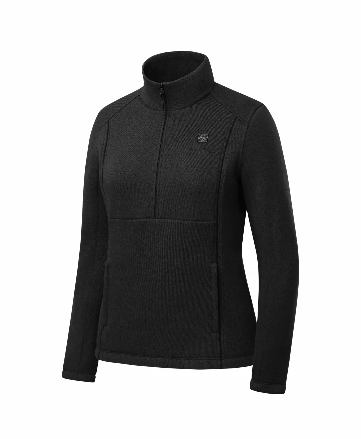 Women's 4-Zone Heated Sweater Fleece Qtr Zip Jacket