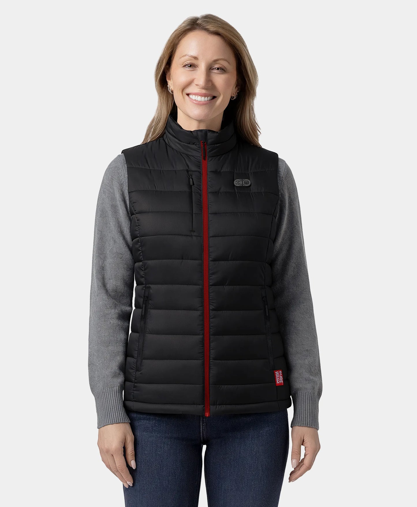 SureWarm® Women's 6-Zone Dual-Control Classic Pro Heated Vest Black