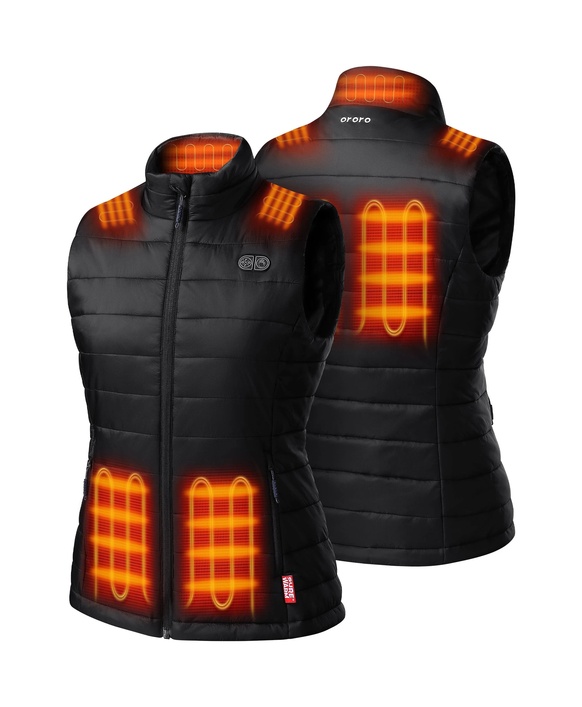 SureWarm® Women's 7-Zone Dual Control Classic Heated Vest, Thumbnail 2