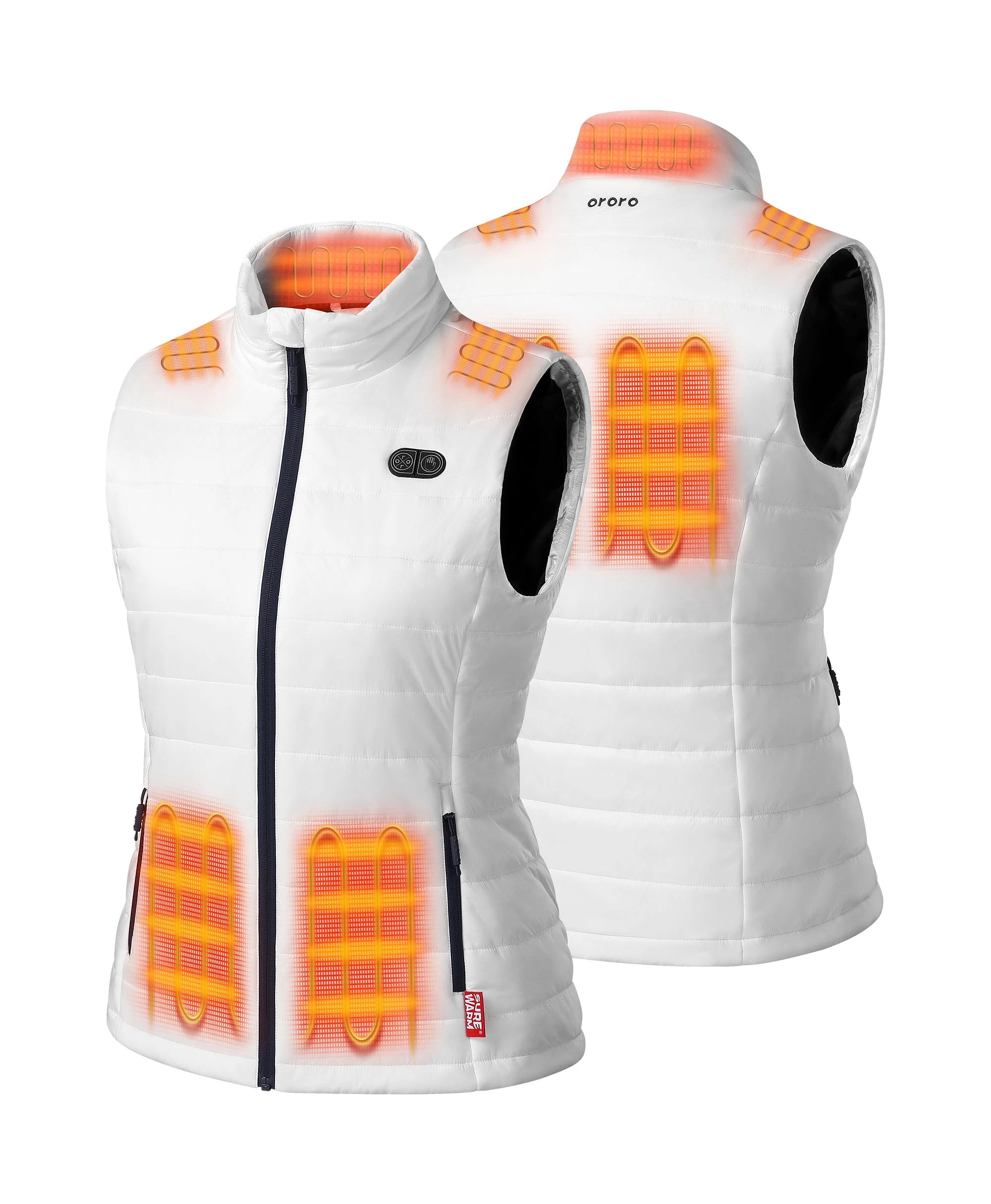 SureWarm® Women's 7-Zone Dual Control Classic Heated Vest, Thumbnail 13