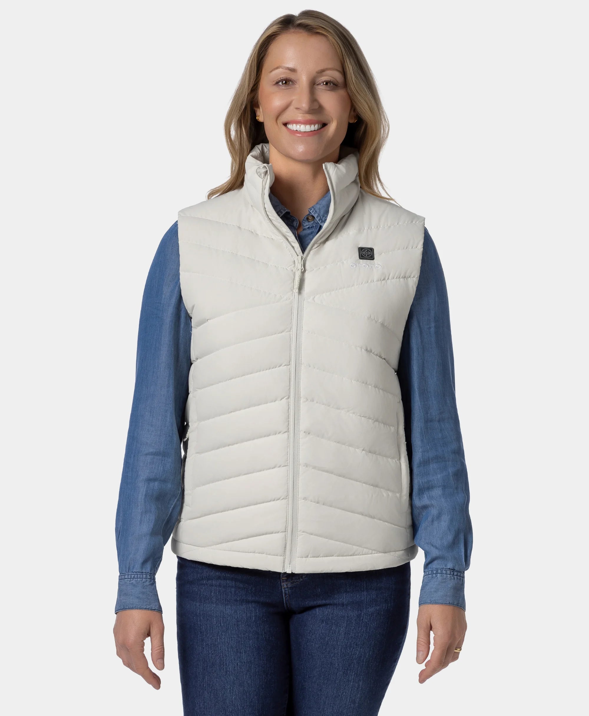 Women's Heated Lightweight Down Vest - All Colors, Thumbnail 1