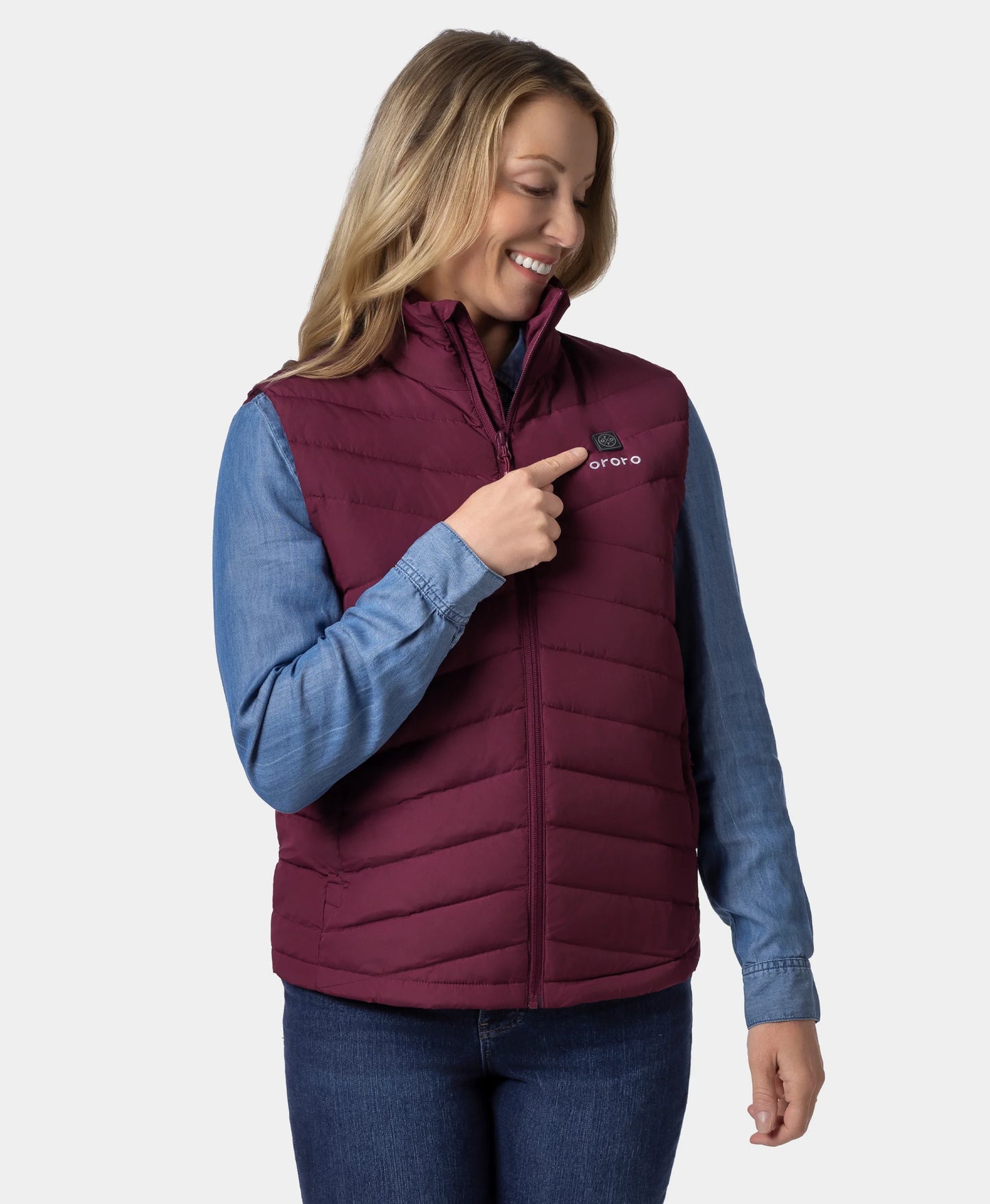 Women's Heated Lightweight Down Vest - All Colors