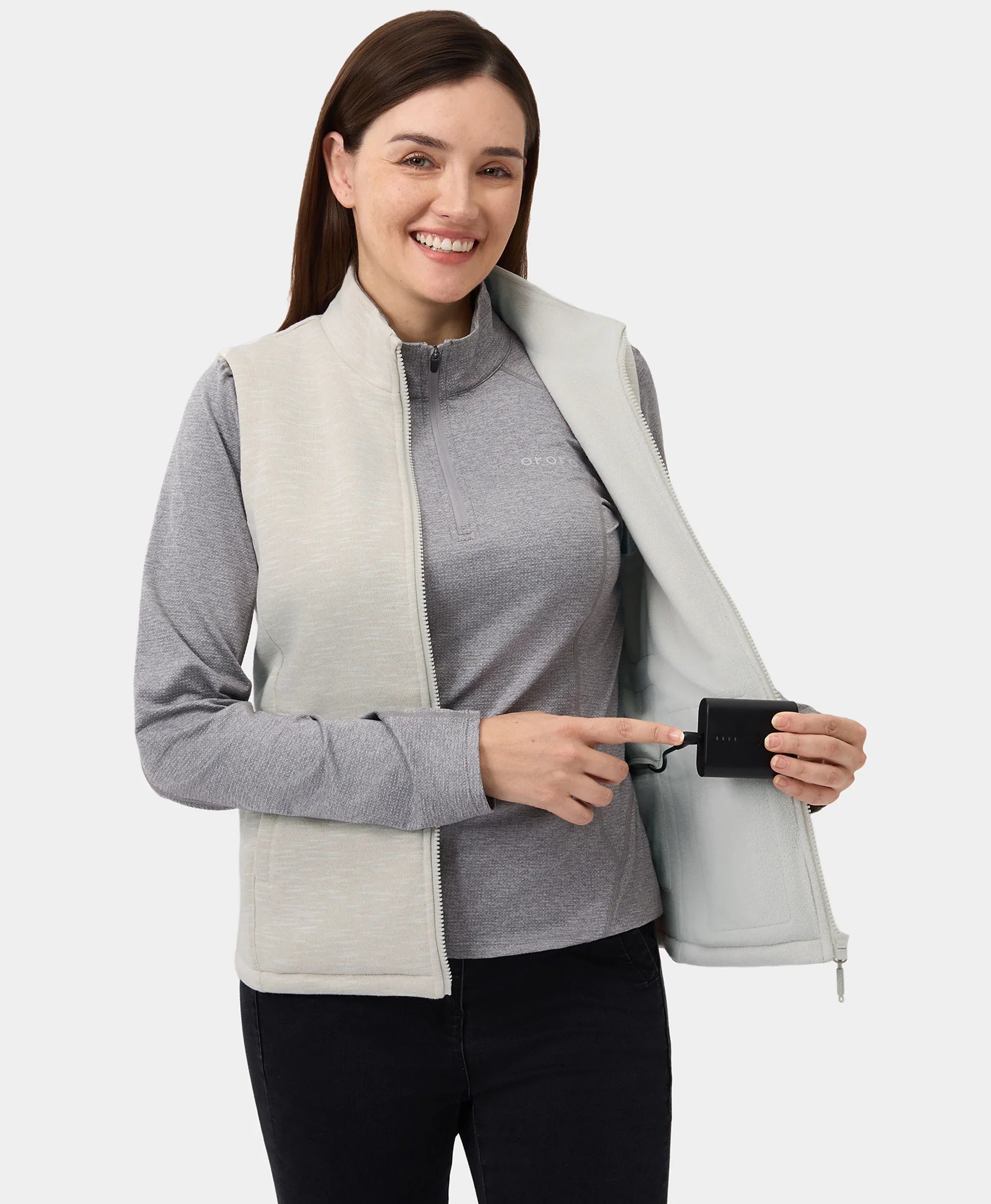 Women's Heated Fleece Vest - New Colors (4 Heating Zones), Thumbnail 28