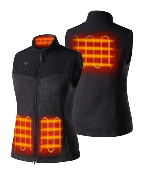 Augusta Women's Heated Sweater Fleece Vest ,view 2