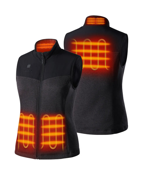 Augusta Women's Heated Sweater Fleece Vest ,view 2
