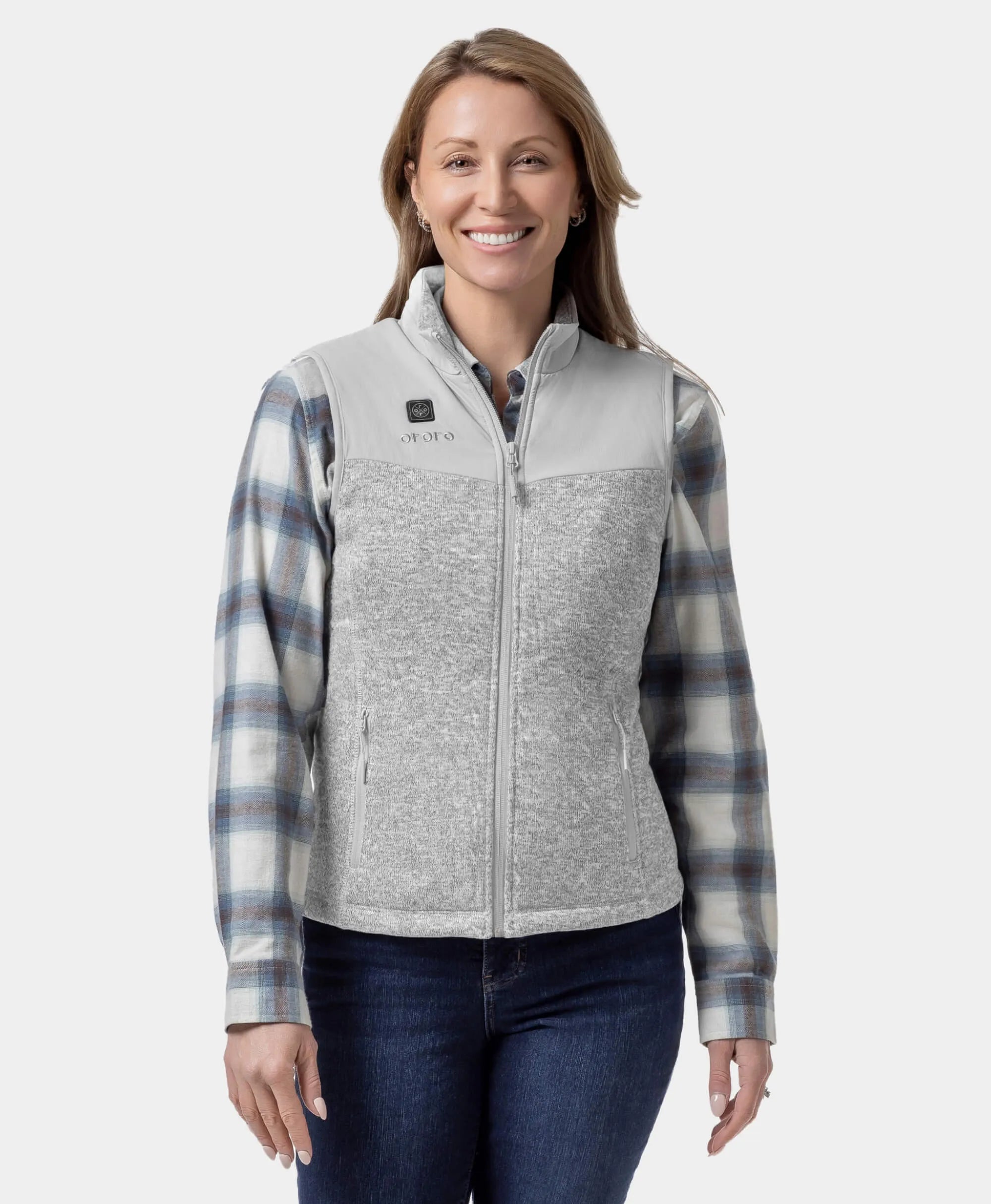 Augusta Women's Heated Sweater Fleece Vest, Thumbnail 13