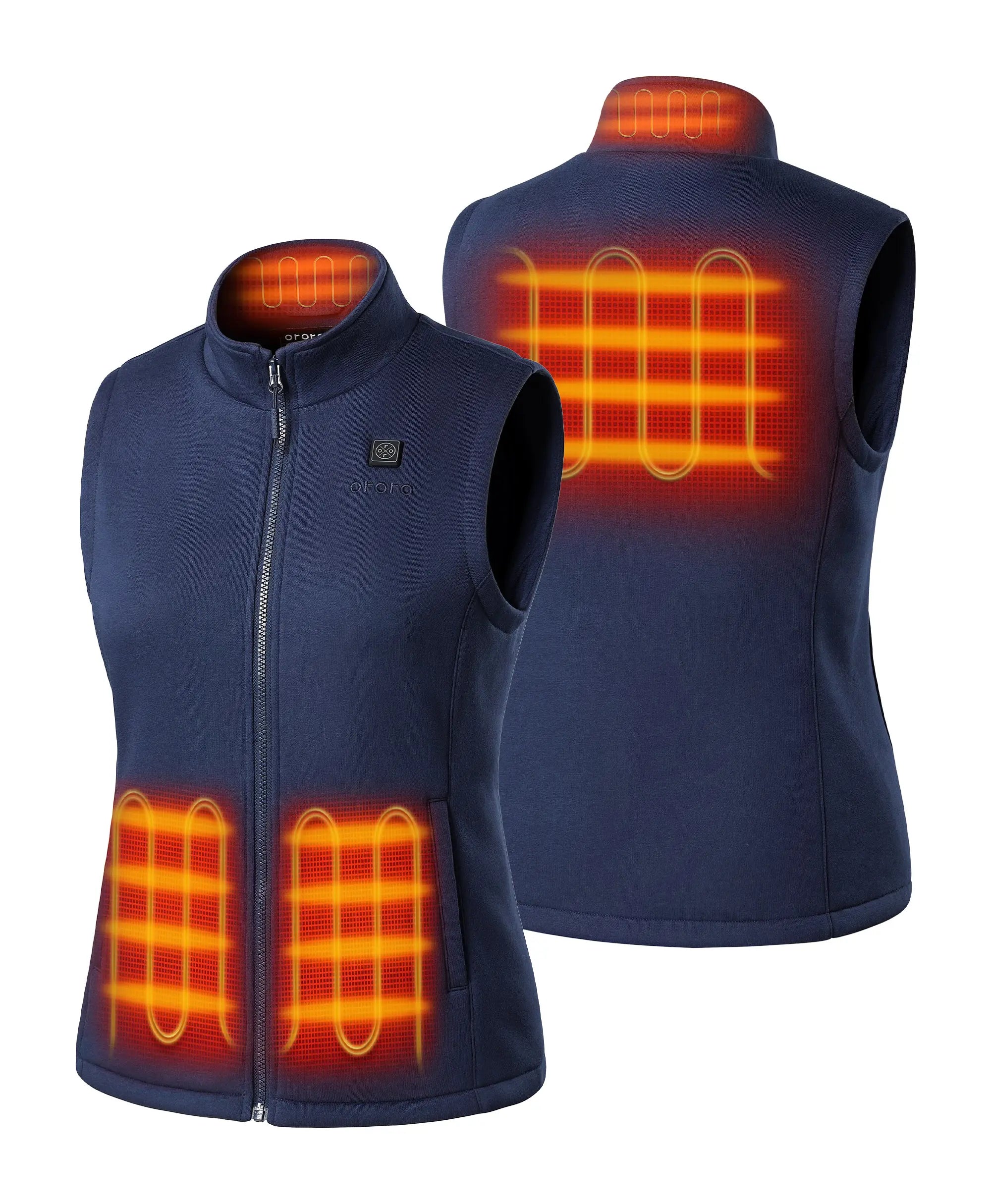 Women's Heated Fleece Vest - New Colors (4 Heating Zones), Thumbnail 10