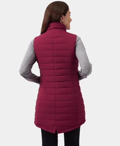 "Tribeca" Women's Heated Long Puffer Vest - New Colors