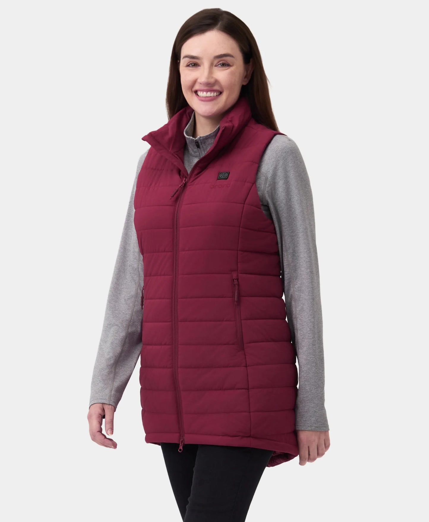 "Tribeca" Women's Heated Long Puffer Vest - New Colors